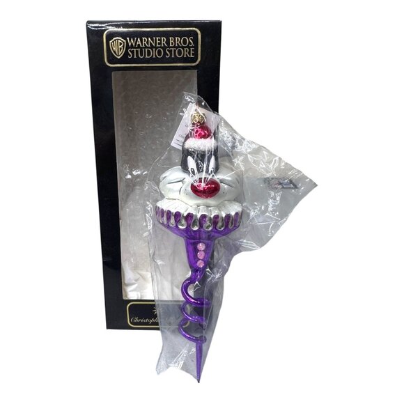 Radko WB Sylvester Sprite Purple Christmas Ornament NWT LIMITED EDITION 5000 - Picture 1 of 7